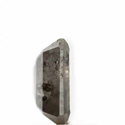 1.18 Carat 6.86 MM Emerald Gray Salt and Pepper Natural Diamond - Blackdiamond