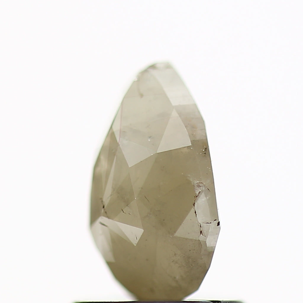 1.13 Carat Natural Pear Cut Rustic Diamond 7.8 MM