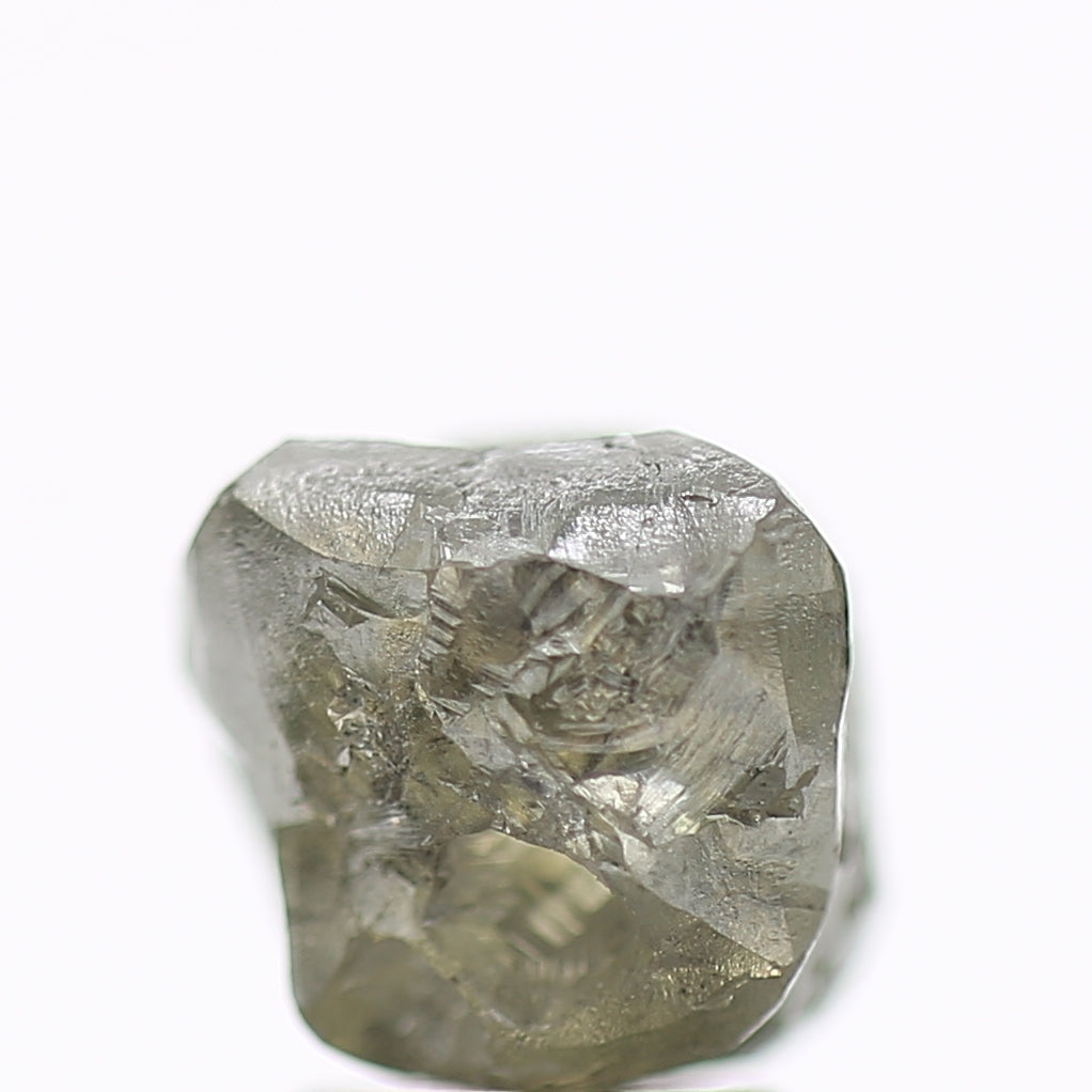 4.73 Carat Natural Grey Crystal Rough Cube Diamond 7.5 MM