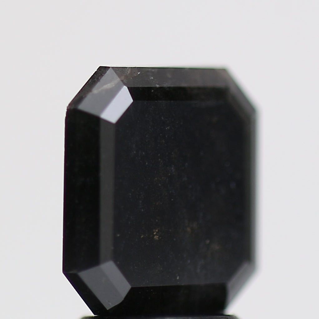 2.58 Carat Fancy Black Emerald Diamond GIA Certified