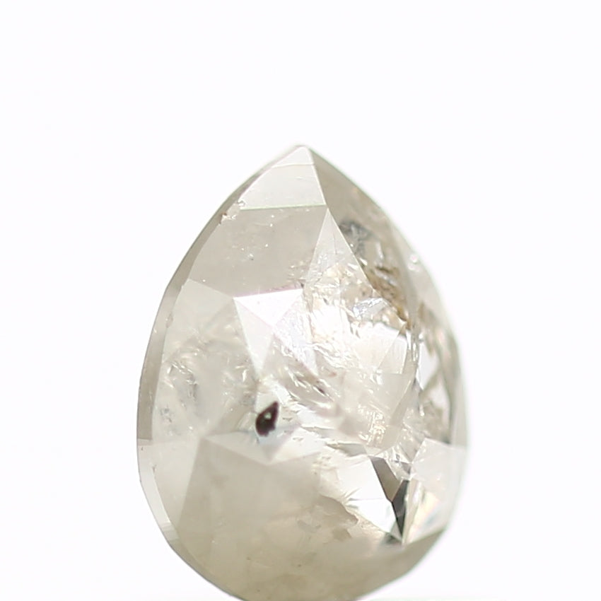 0.57 Carat Natural Pear Rose Cut Salt and Pepper Diamond SDM389