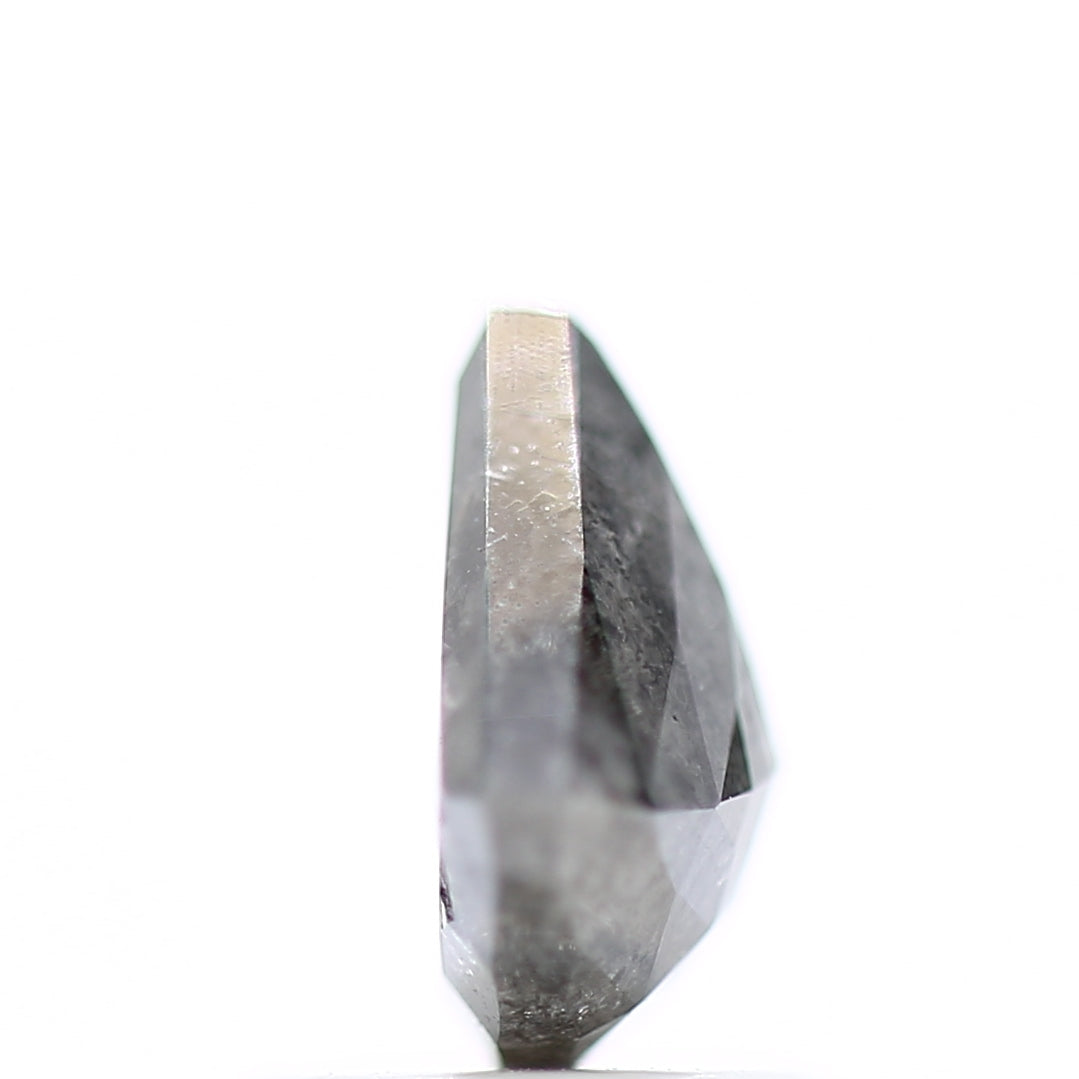 1.32 Carat Natural Loose Fancy Gray Trillion Cut Salt Pepper Diamond - Blackdiamond