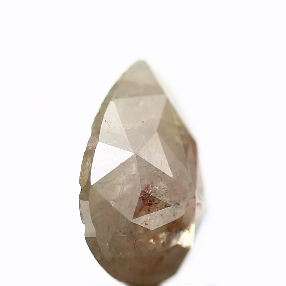 1.09 Carat Natural Diamond Pear Gray Rustic Diamond SDM266