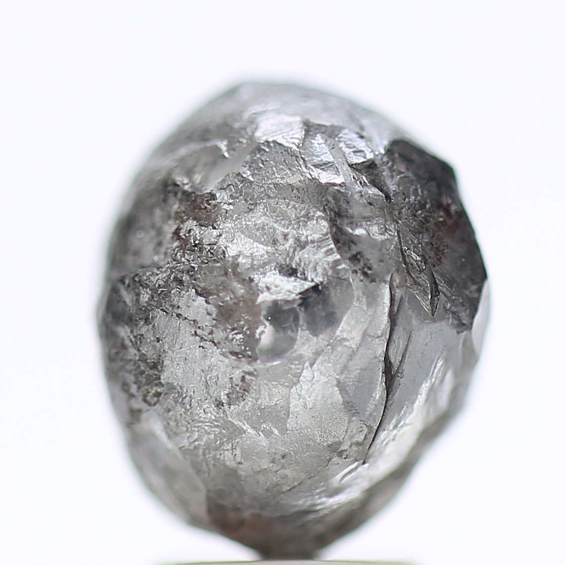 6.32 Carat Natural Fancy Gray Rough Diamond For Custom Raw Ring Design