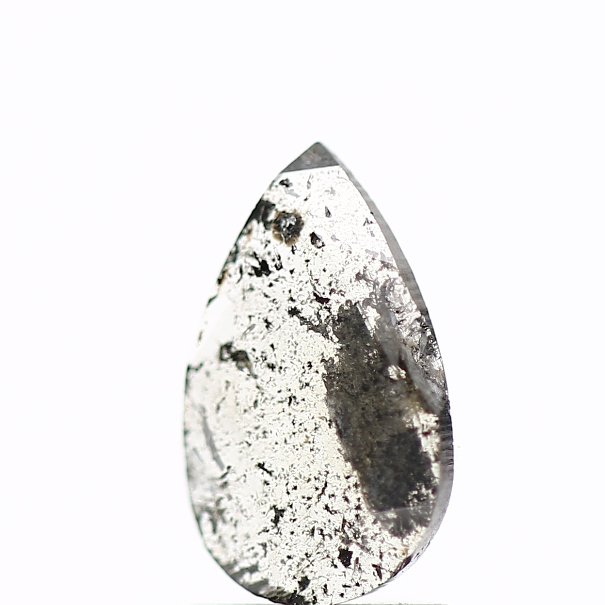 0.59 Carat Natural Pear Icy Gray Slice Diamond SDM917