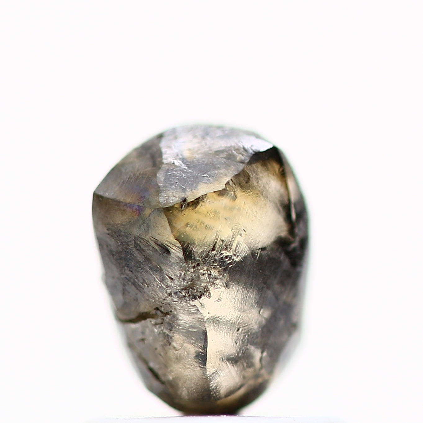 1.23 Carat Fancy Brown Uncut Natural Raw Rough Diamond 6.50 MM - Blackdiamond