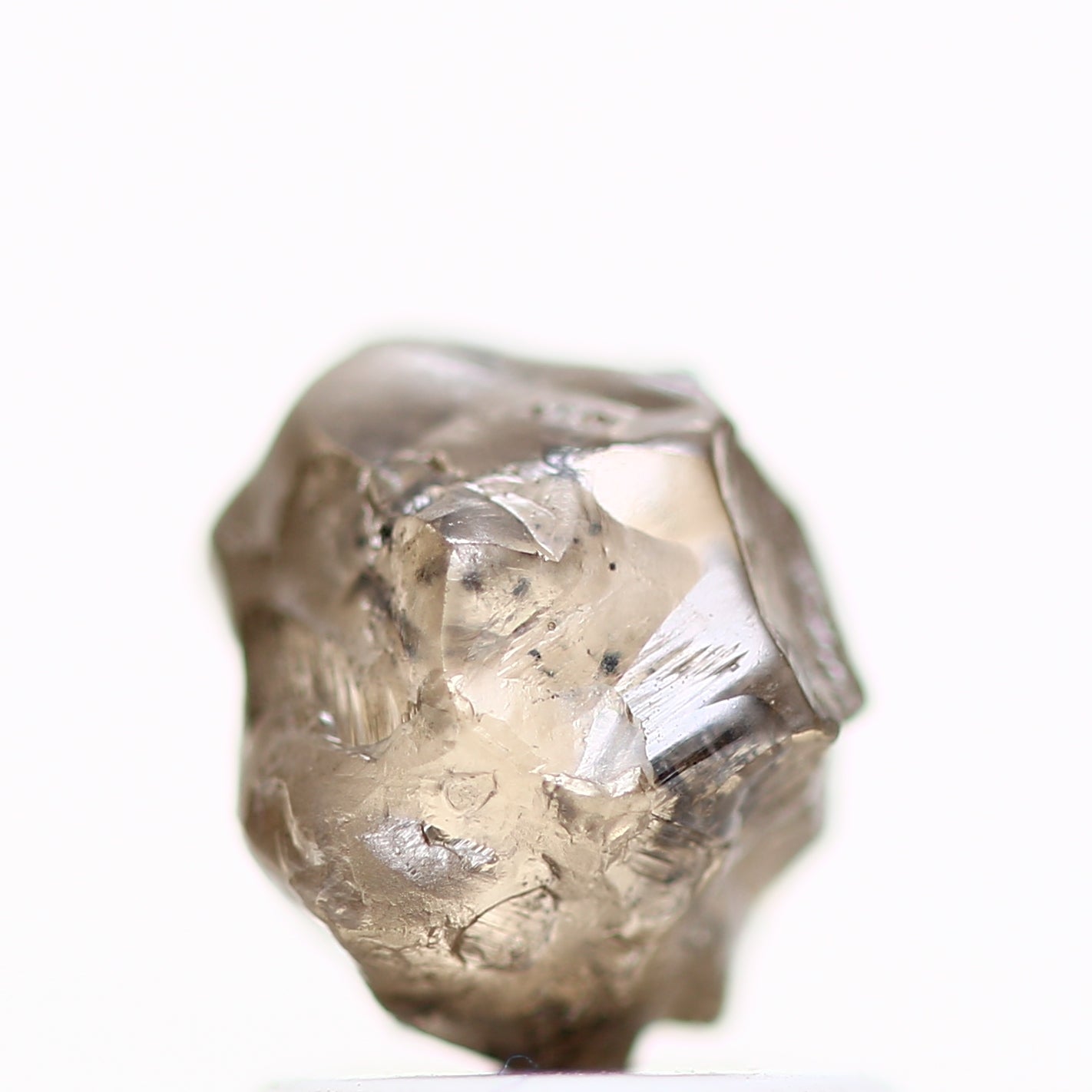 1.71 Carat Brown Earth Mined Conflict Free Raw Rough Diamond 6.90 MM - Blackdiamond