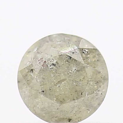 0.43 Carat Round Salt and Pepper Diamond Natural Loose Diamond 4.60 MM - Blackdiamond