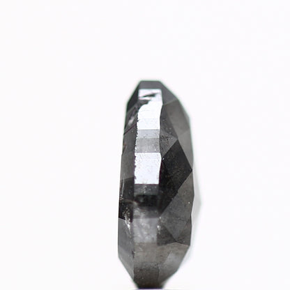 1.23 Carat Natural Rose Cut Fancy Gray Pear Diamond For Ring 7.51 MM