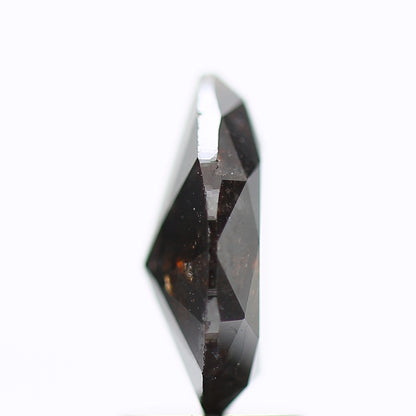 1.89 Carat Natural Pear Black Salt and Pepper Diamond 10.30 MM