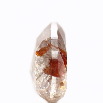 3.16 Carat Natural Pear Orange Salt and Pepper Diamond SDM11699