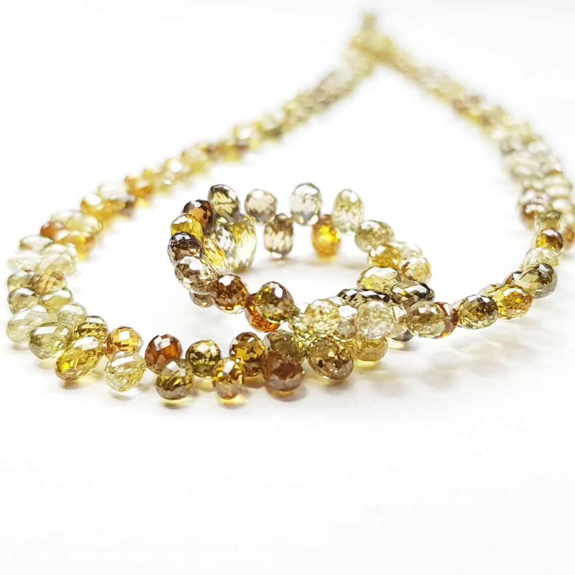 fancy yellow diamond beads