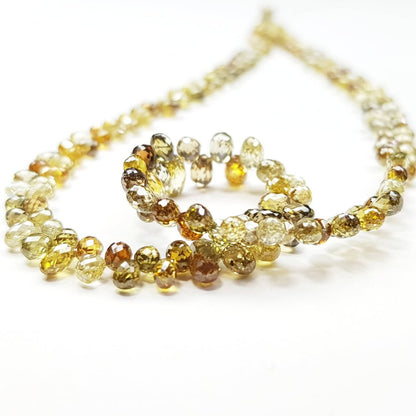 fancy yellow diamond beads