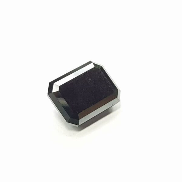 4 Carat Emerald Shape Black Diamond For Classic Solitaire Ring - Blackdiamond