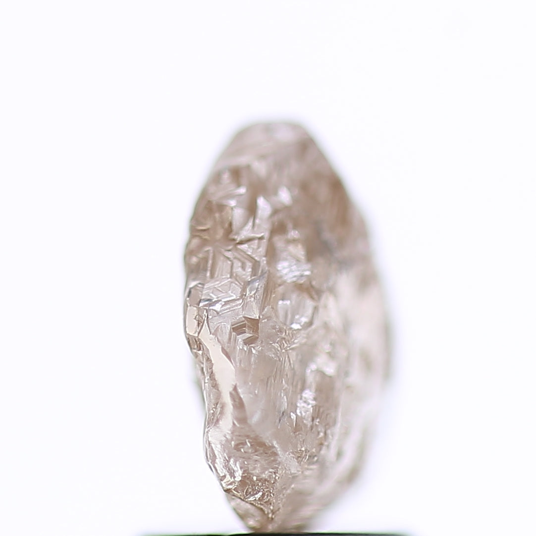 1.98 Carat Natural Fancy Light Brown Rough Diamond 8.21 MM