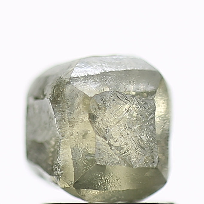 2.10 Carat Natural Fancy Greenish Grey Rough Diamond 5.6 MM