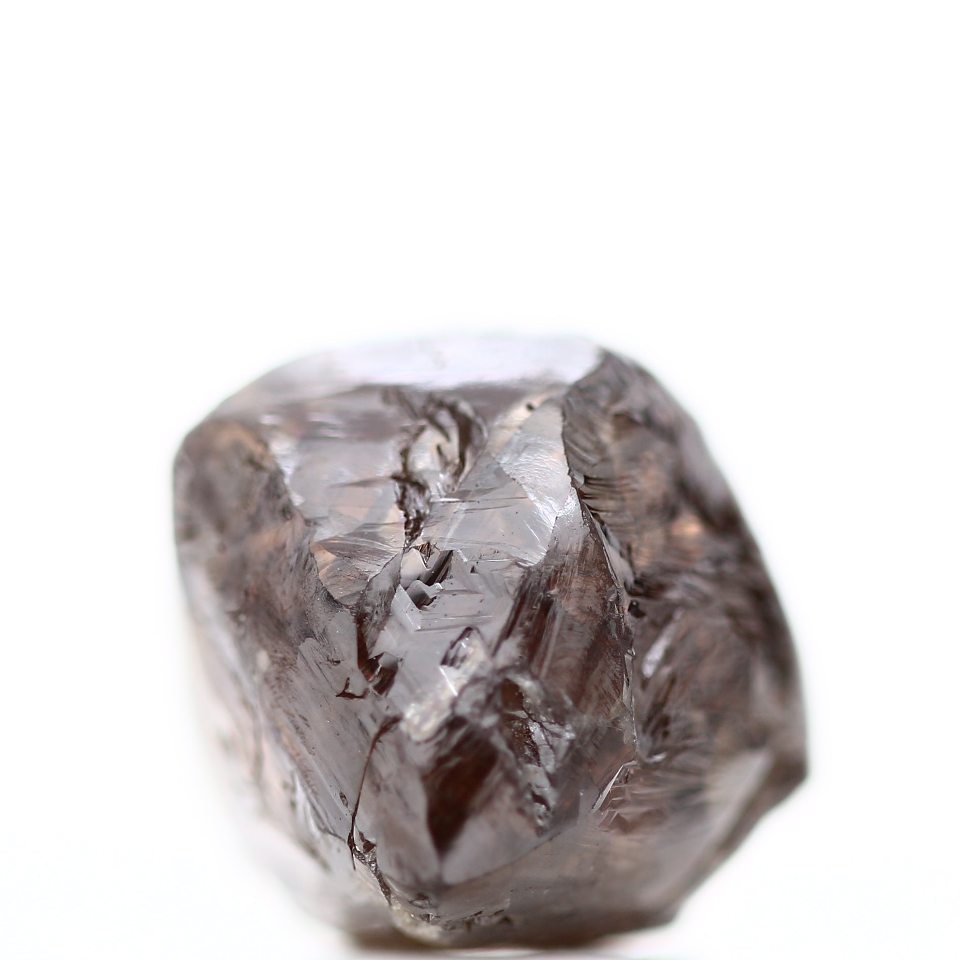 6.70 Carat Fancy Cognac Brown Octahedron Natural Rough Diamond 9.9 MM - Blackdiamond