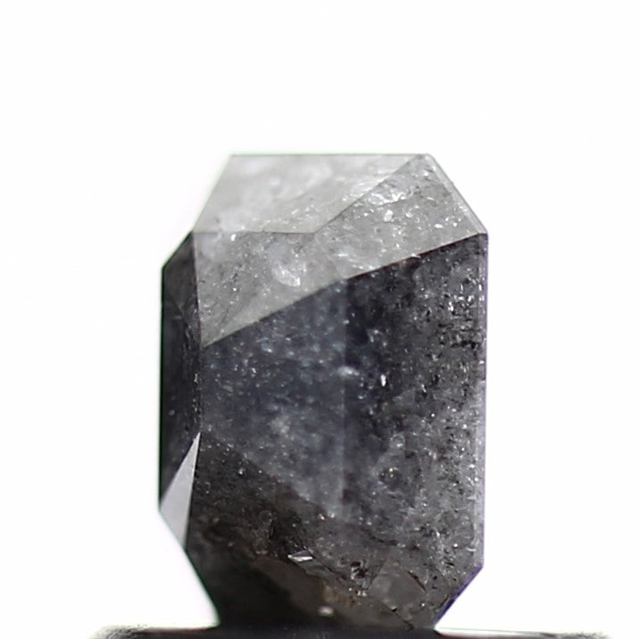 0.51 Carat 5.2 MM Gray Emerald Salt and Pepper Natural Loose Diamond - Blackdiamond