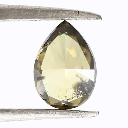 0.98 Carat Pear Cut Diamond Natural Loose Chameleon Diamond