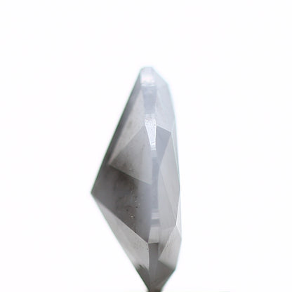 0.88 Carat Fancy Gray Pear Rustic Diamond For Engagement Ring