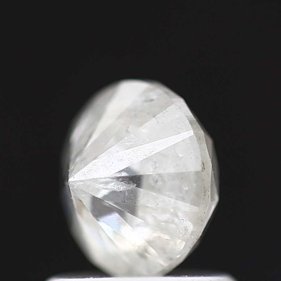 1.24 Carat Natural White Round Real Salt & Pepper Diamond 6.02 MM - Blackdiamond