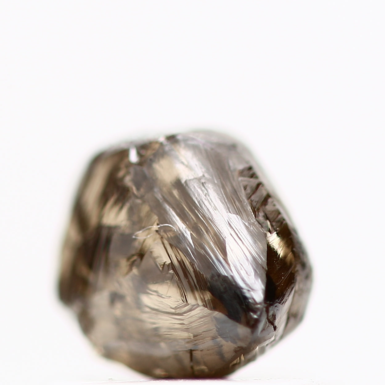 0.80 Carat Natural Chocolate Brown Crystal Raw Rough Diamond 5.65 MM - Blackdiamond