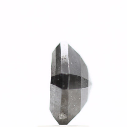 2.93 Carat 7.87 MM Fancy Black Emerald Cut Salt and Pepper Diamond - Blackdiamond