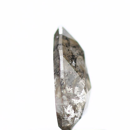 0.85 Carat Rose Cut Salt And Pepper Diamond Pear