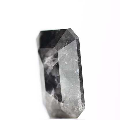 2.82 Carat Natural Emerald Gray Black Salt and Pepper Diamond 10.58 MM - Blackdiamond