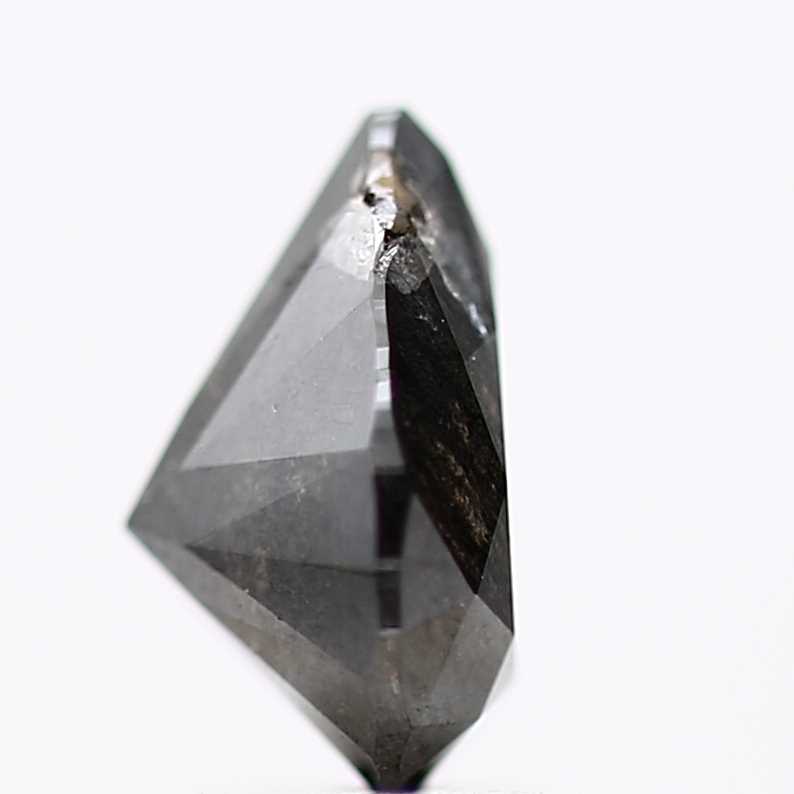 0.70 Carat Natural Black Diamond Pear Brilliant Diamond