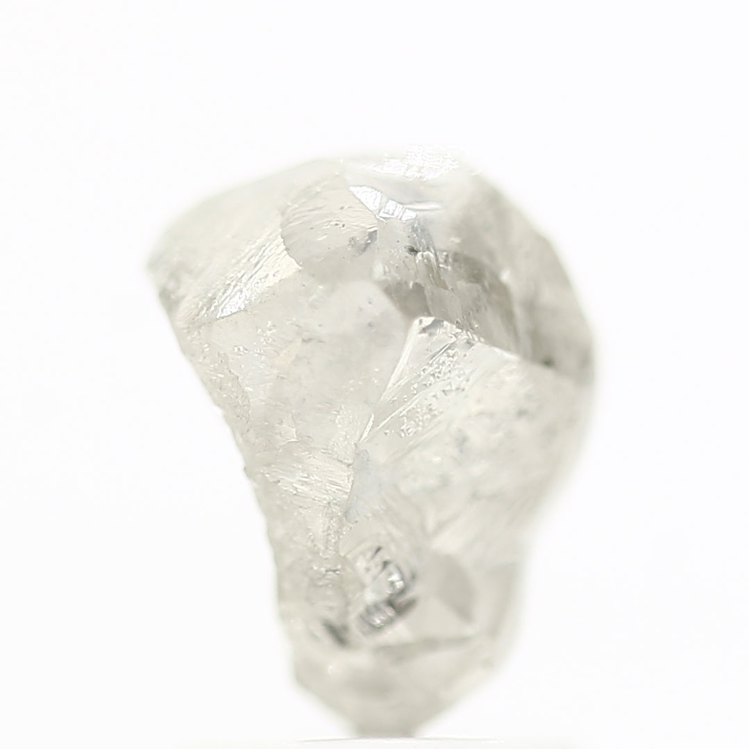 2.17 Carat Rough Diamonds White Uncut Raw Diamond 7.8 MM - Blackdiamond