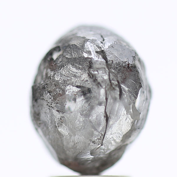 6.32 Carat Natural Fancy Gray Rough Diamond For Custom Raw Ring Design