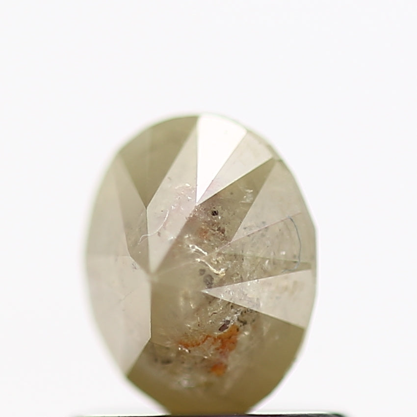 0.94 Carat Oval Rustic Brilliant Cut Natural Diamond 6 MM