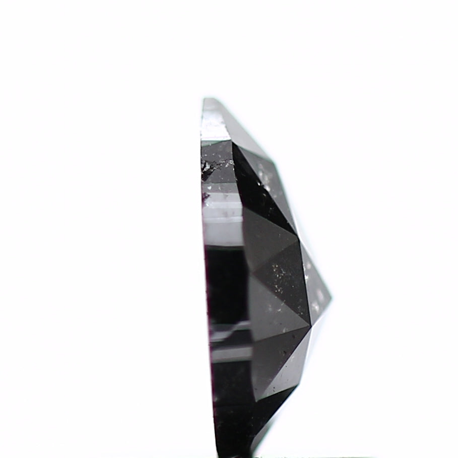 0.66 Carat Loose Salt And Pepper Black Diamond Pear Shape