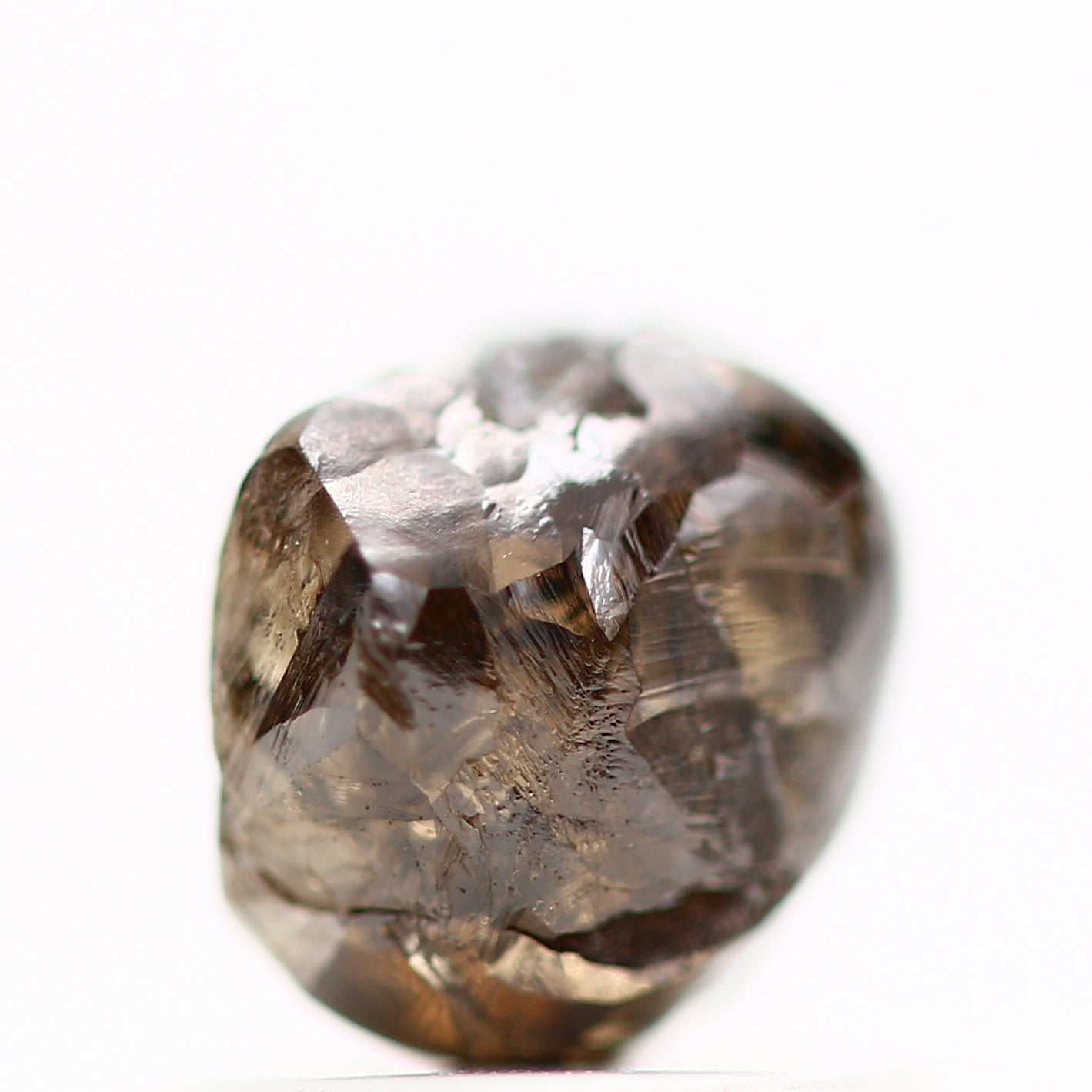 1.31 Carat Natural Fancy Brown Raw Rough Diamond 6.20 MM - Blackdiamond