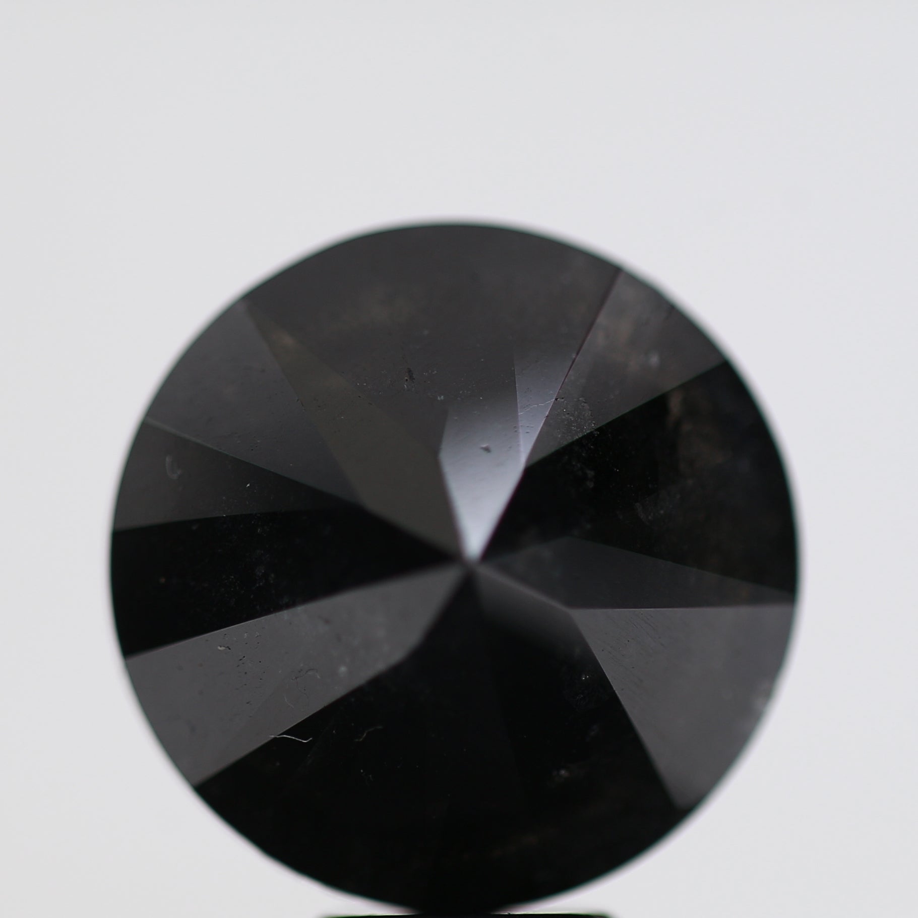 8.94 Carat Fancy Black Round Brilliant Diamond GIA Certified