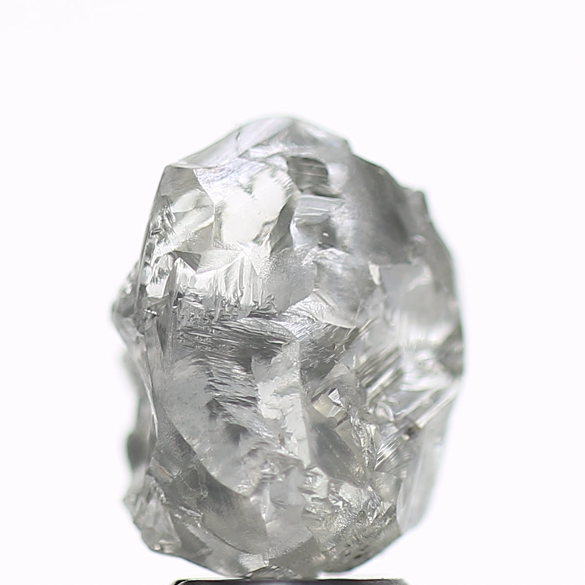 3.86 Carat Natural Fancy Grey Rough Diamond 11 MM
