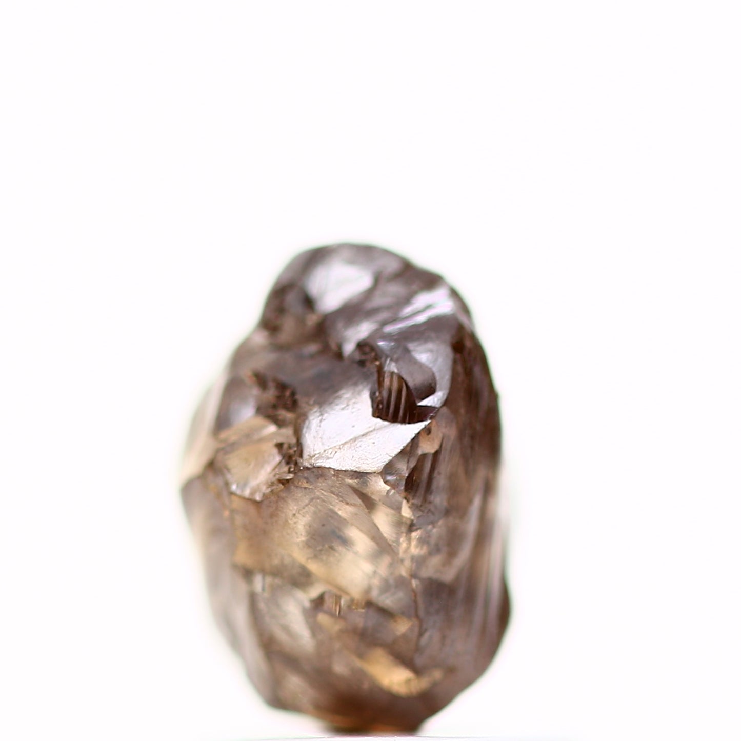 1.48 Carat Raw Uncut Diamond Natural Brown Rough Diamond 7 MM - Blackdiamond