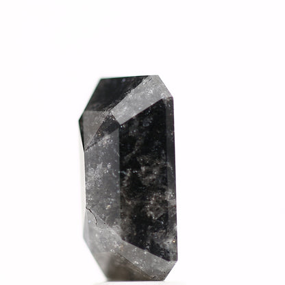 4.78 Carat 12.26 MM Natural Loose Black Emerald Salt and Pepper Diamond - Blackdiamond