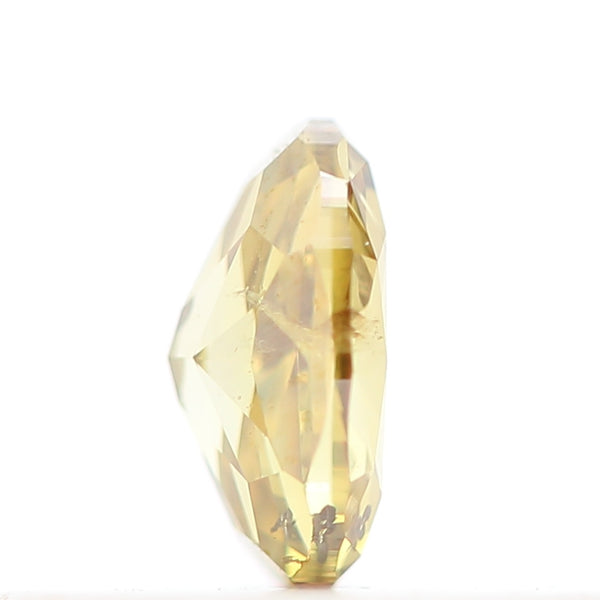 0.16 Carat Fancy Yellow Radiant Oval Diamond 4.10 MM
