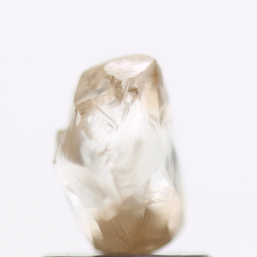 1.25 Carat Fancy Champagne Brown Diamonds Rough Natural 6.53 MM