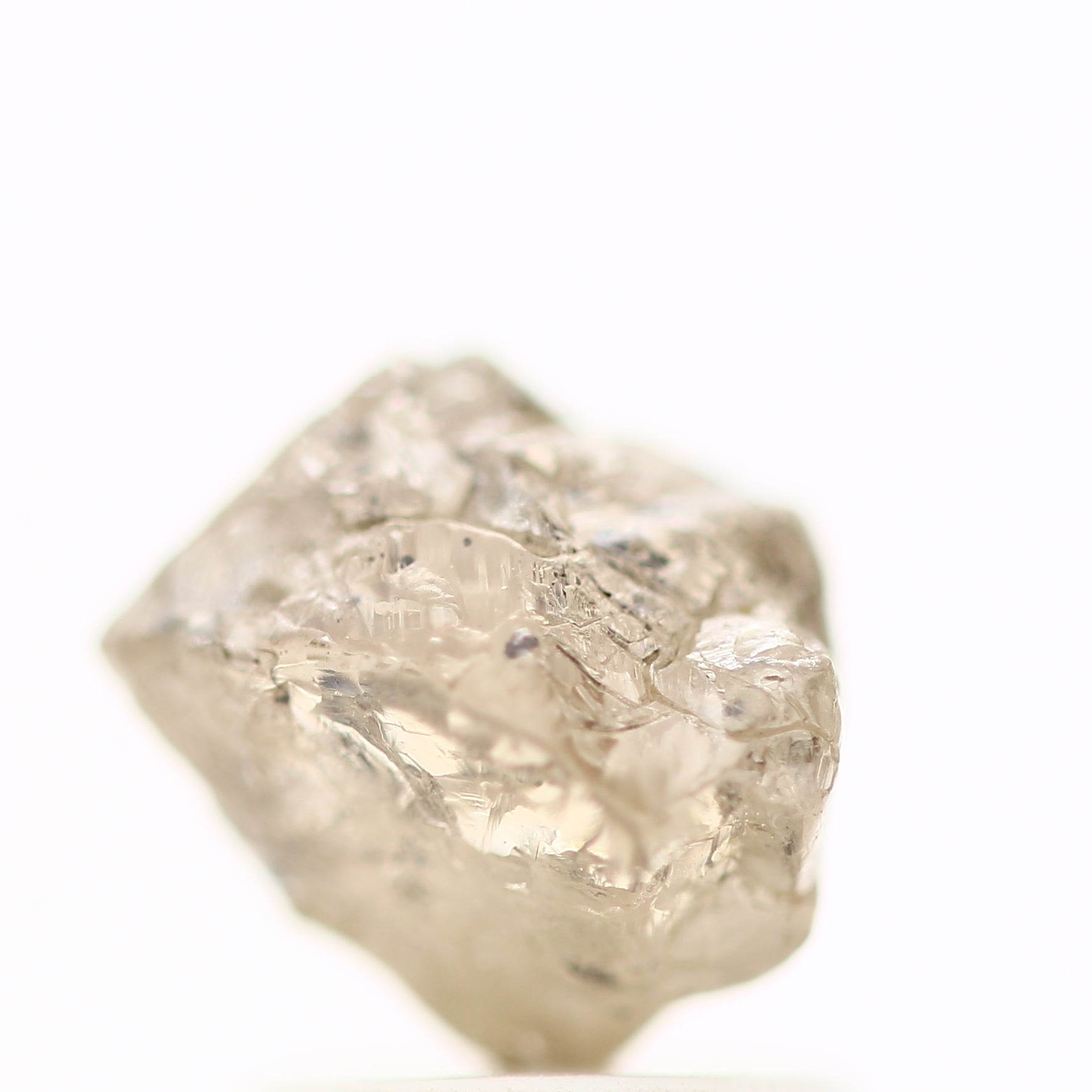 1.98 Carat Fancy Brown Raw Rough Natural Diamond 6.90 MM - Blackdiamond