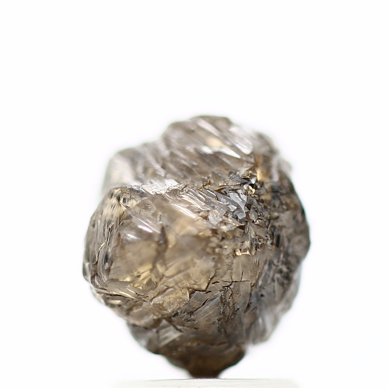 2.89 Carat Natural Cognac Brown Crystal Rough Diamond 7.29 MM - Blackdiamond