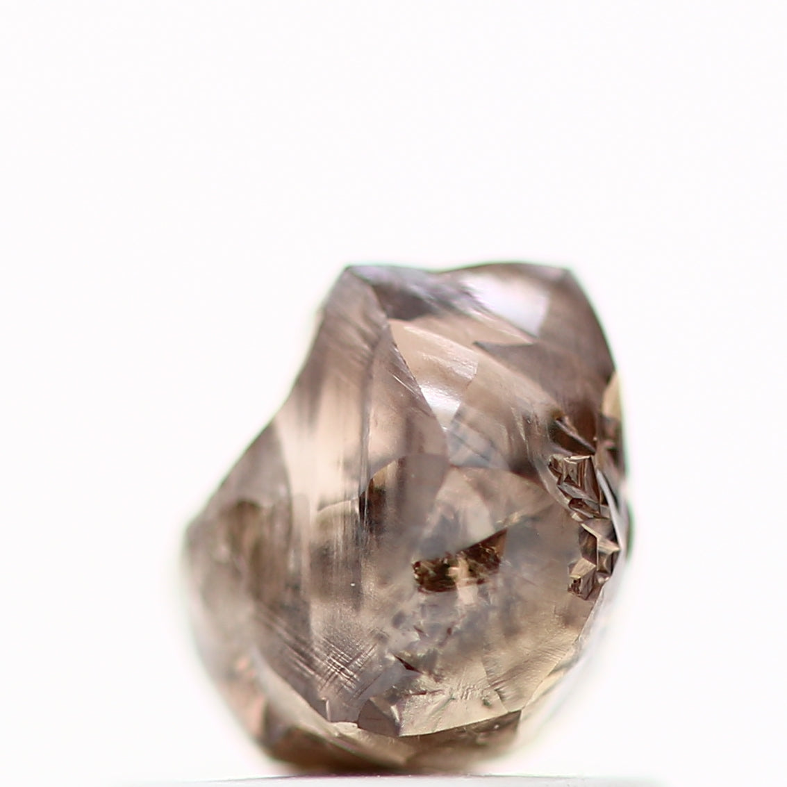 1.07 Carat Natural Cognac Brown Crystal Rough Diamond 5.80 MM - Blackdiamond