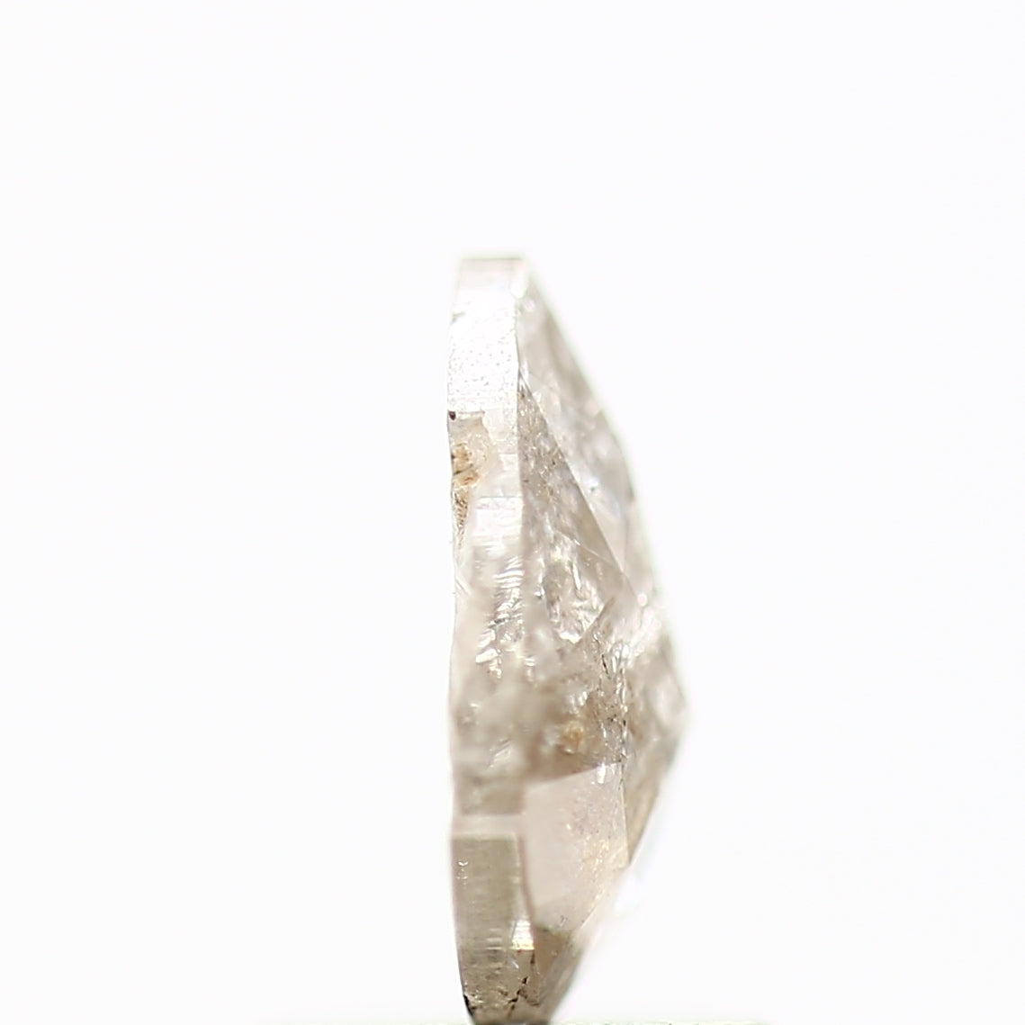 0.80 Carat Fancy Rose Cut Pear Natural Loose Diamond For Ring 8.1 MM