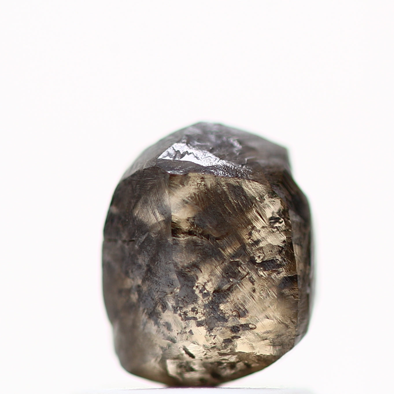 1.41 Carat Fancy Brown Crystal Uncut Rough Raw Diamond 6.30 MM - Blackdiamond