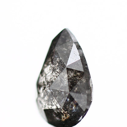 0.90 Carat Fancy Gray Pear Salt and Pepper Diamond