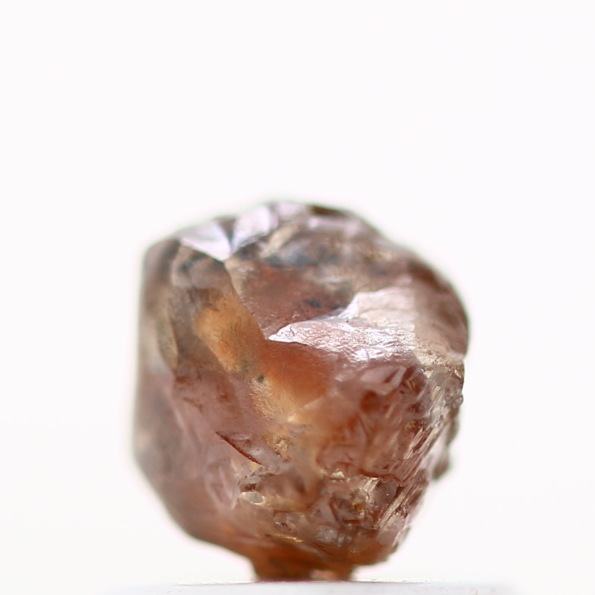 0.95 Carat Natural Fancy Cognac Brown Crystal Rough Diamond 5.80 MM - Blackdiamond