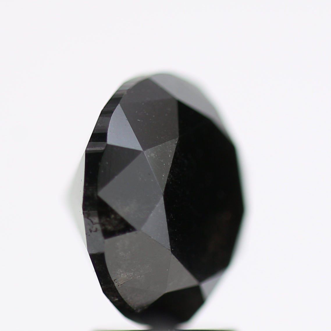 3.86 Carat Fancy Black Round Brilliant Diamond GIA Certified