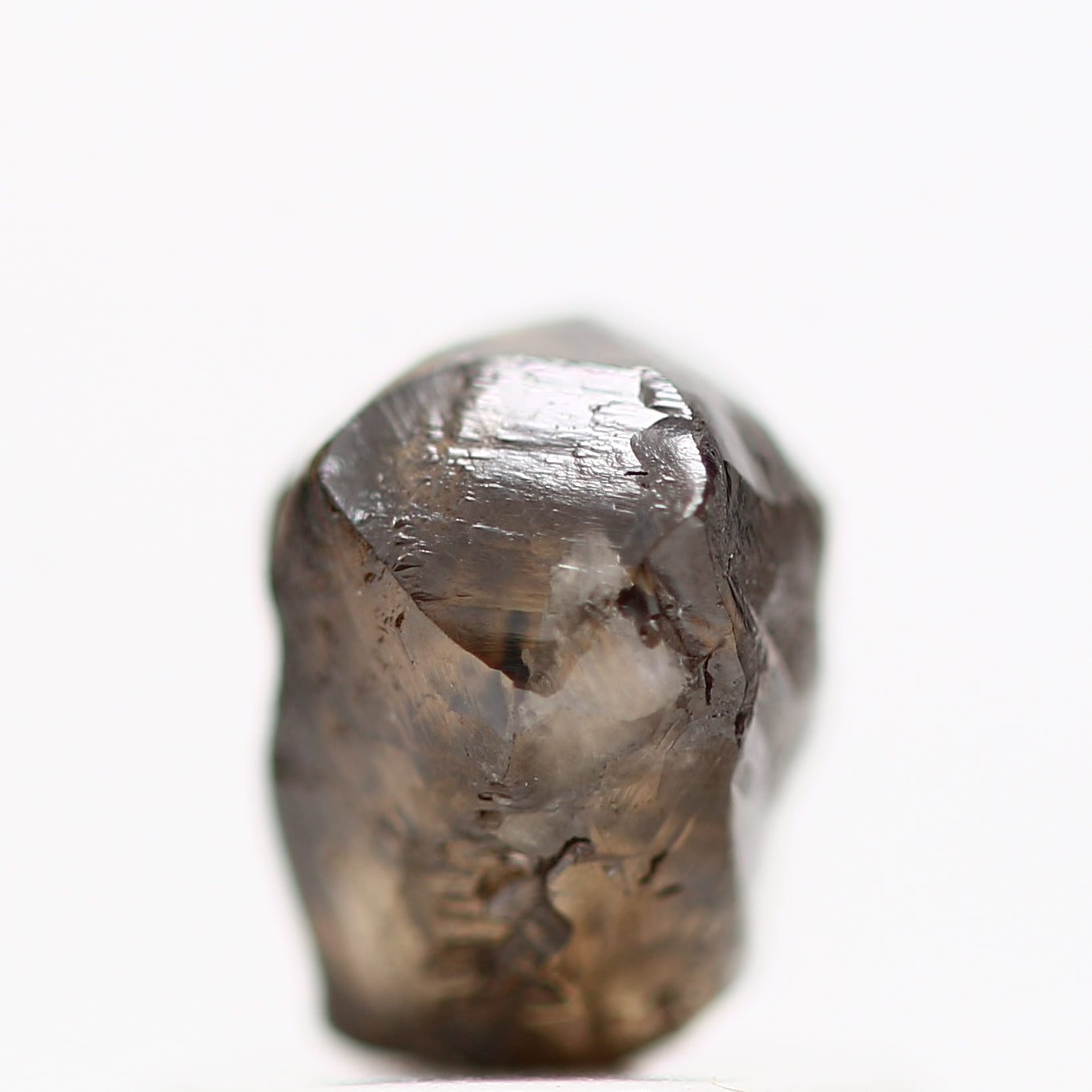 1.07 Carat Chocolate Brown Crystal Uncut Rough Natural Diamond 6.25 MM - Blackdiamond